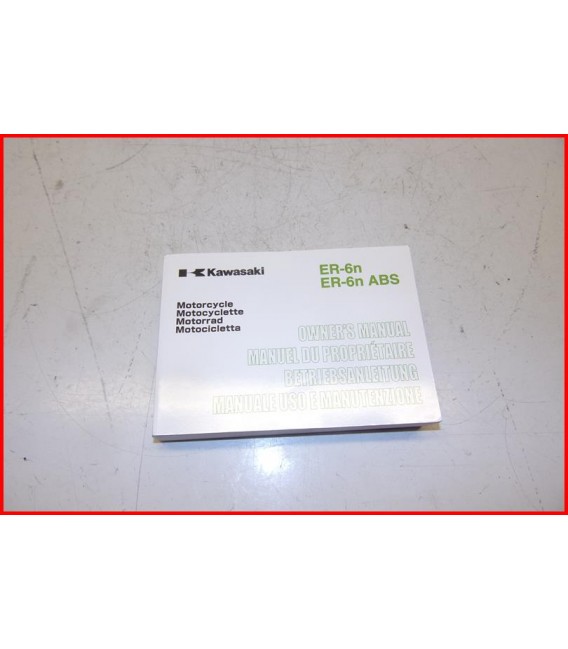 KAWASAKI ER6 650 2006-2008 MANUEL PROPRIETAIRE-OCCASION