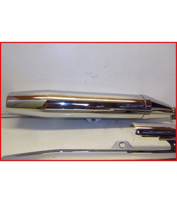 YAMAHA XVS 650 DRAGSTAR CLASSIC 2004-2006 SILENCIEUX ECHAPPEMENT "rayures"- OCCASION