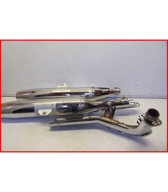 YAMAHA XVS 650 DRAGSTAR CLASSIC 2004-2006 SILENCIEUX ECHAPPEMENT "rayures"- OCCASION