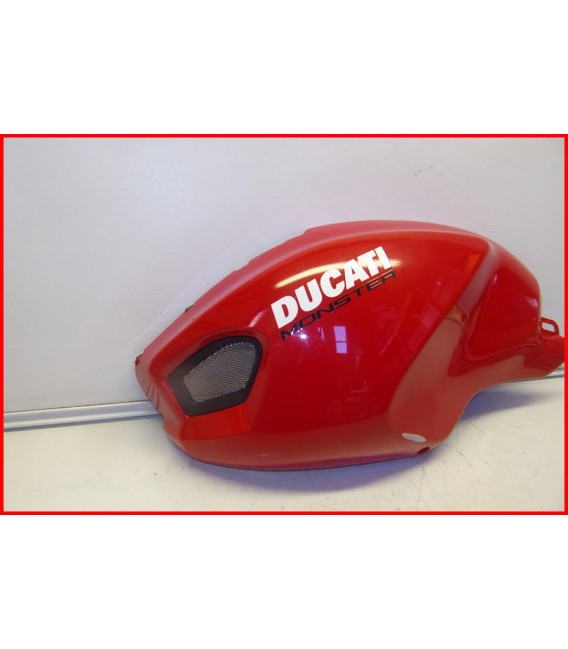 DUCATI 696 MONSTER 2008-2014 CARENAGE DE RESERVOIR GAUCHE "griffures" - OCCASION