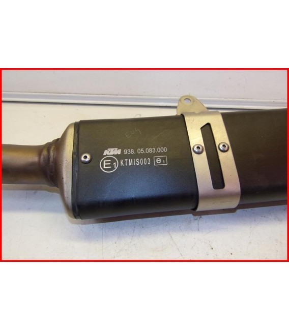 KTM DUKE 125 2017-2019 SILENCIEUX ECHAPPEMENT "rayures" - OCCASION